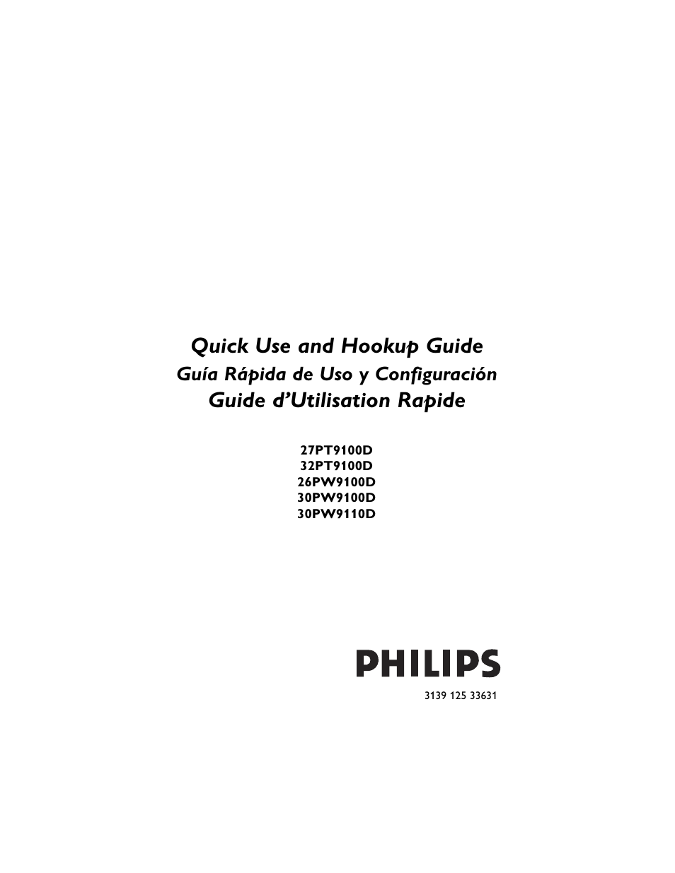 Philips 30PW9100D-37B User Manual | 42 pages