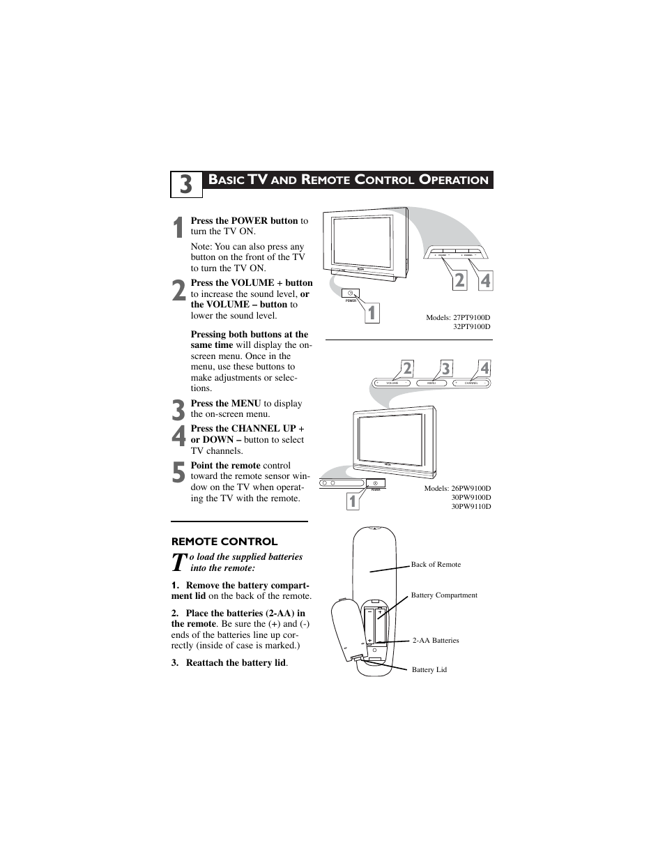 Philips 30PW9100D-37B User Manual | Page 5 / 42