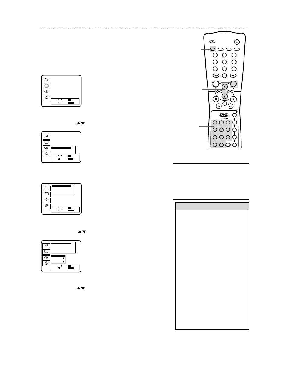 36 parental lock levels, Helpful hints, Press the setup button to remove the menu | Philips DVD782CH99 User Manual | Page 36 / 55