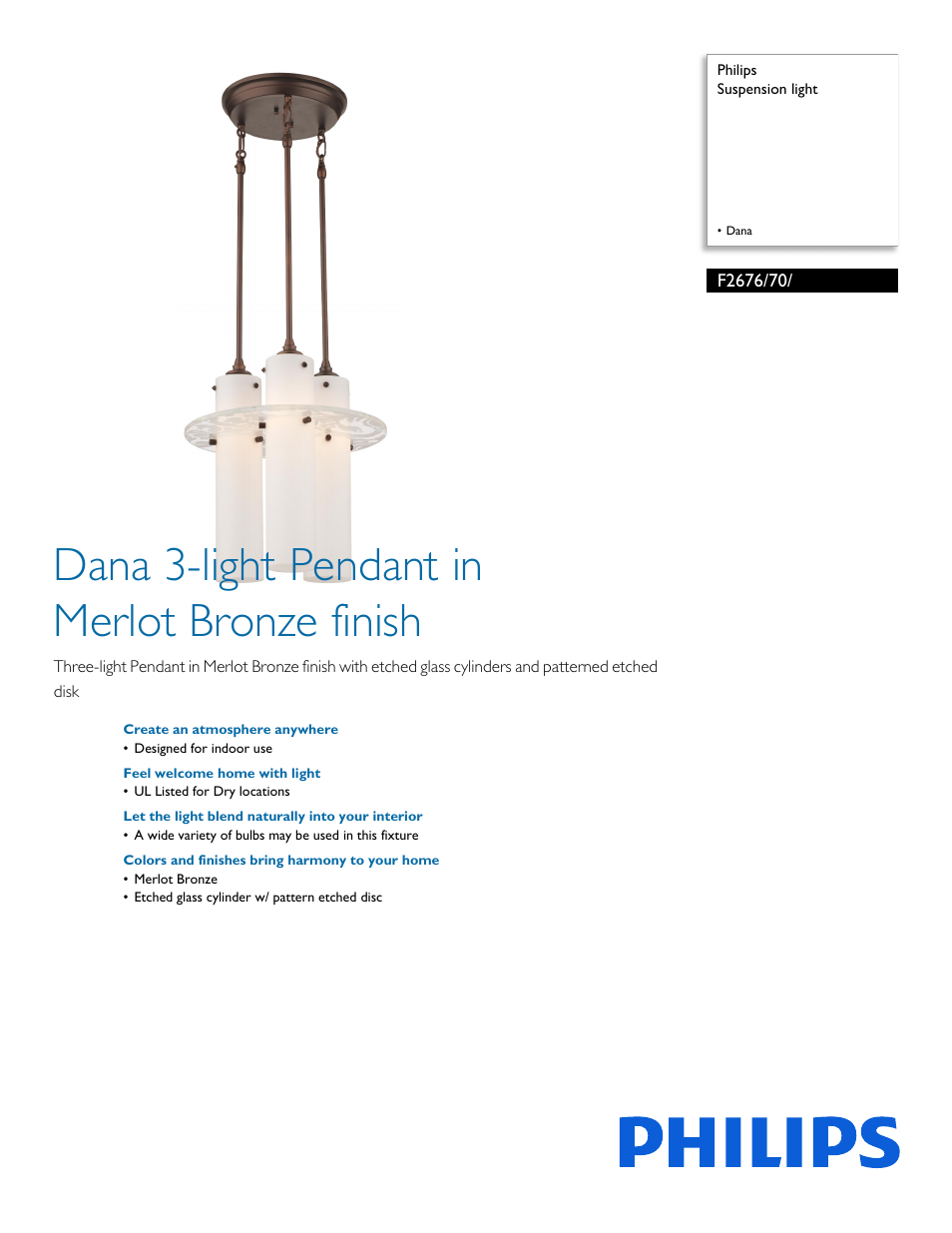 Philips F267670 User Manual | 2 pages