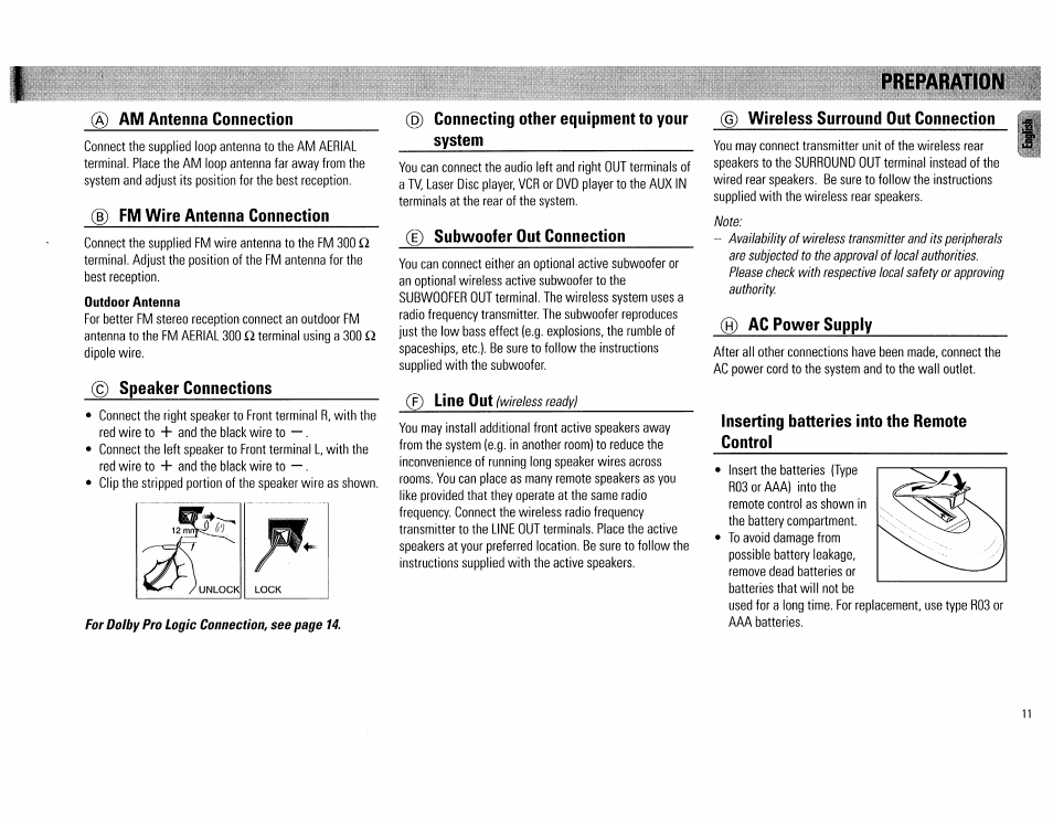 Prepaiwtìòé i | Philips FW754P37 User Manual | Page 11 / 86