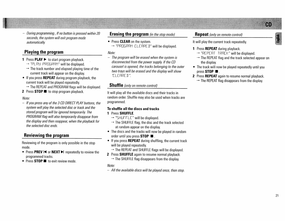 Philips FW754P37 User Manual | Page 21 / 86