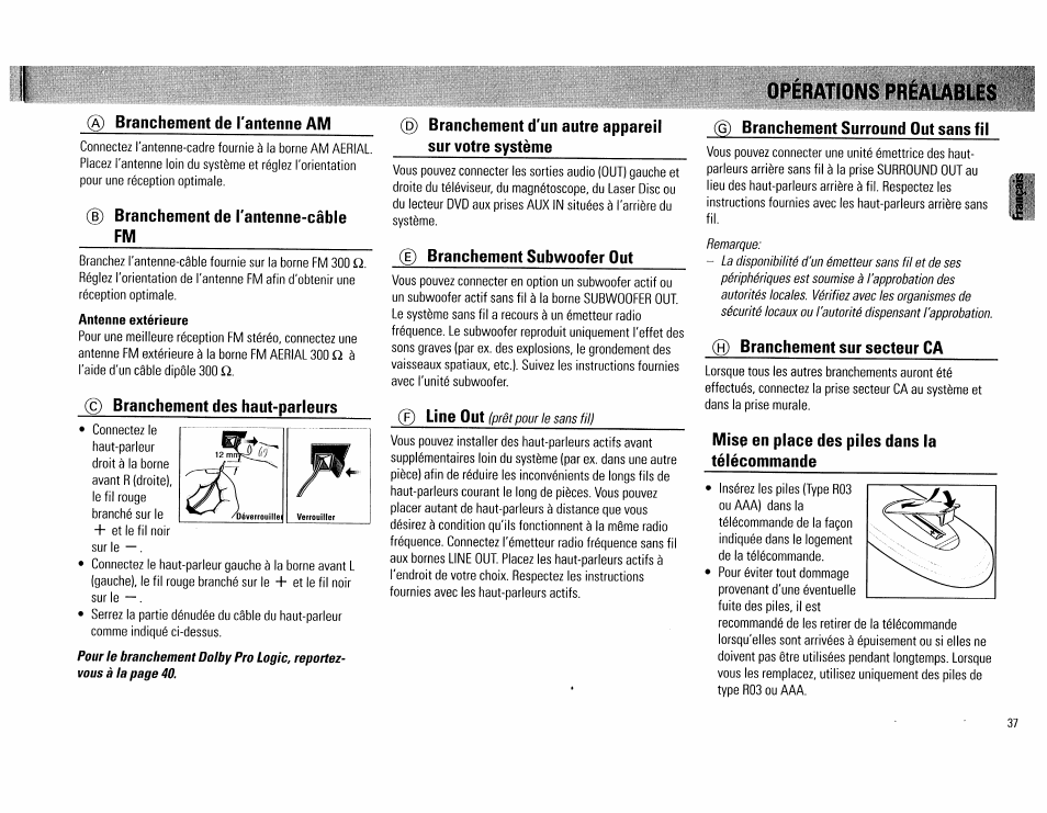 Antenne extérieure | Philips FW754P37 User Manual | Page 37 / 86