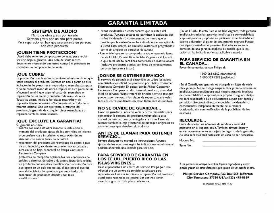 Philips FW754P37 User Manual | Page 62 / 86