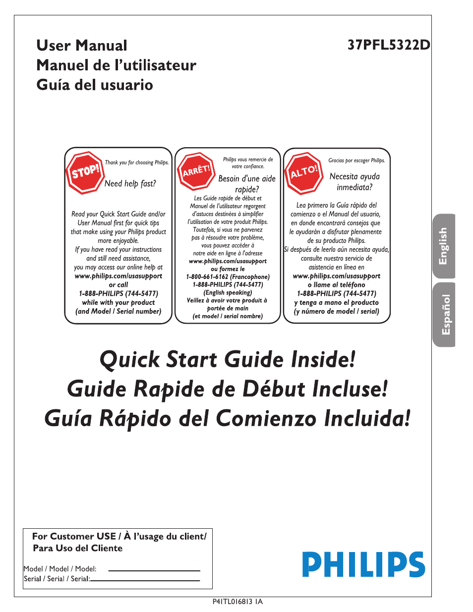 Philips 37PFL5322D-37 User Manual | 43 pages