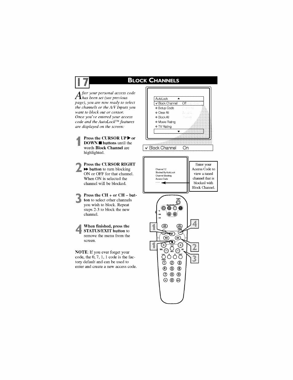 Block channels | Philips 30PW6341-37 User Manual | Page 21 / 42