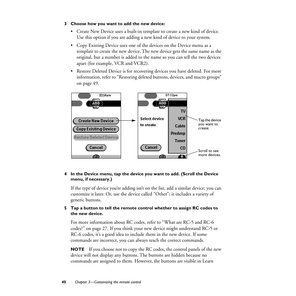 3 choose how you want to add the new device | Philips TS1000 User Manual | Page 42 / 83