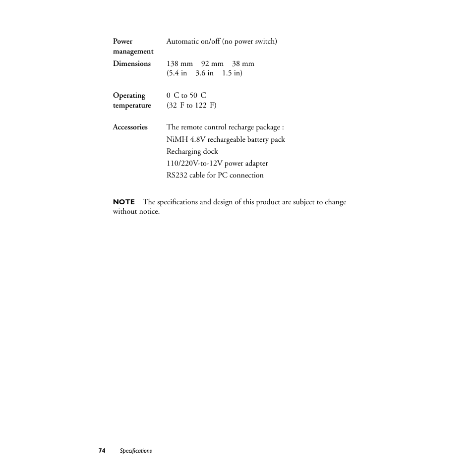 Philips TS1000 User Manual | Page 76 / 83