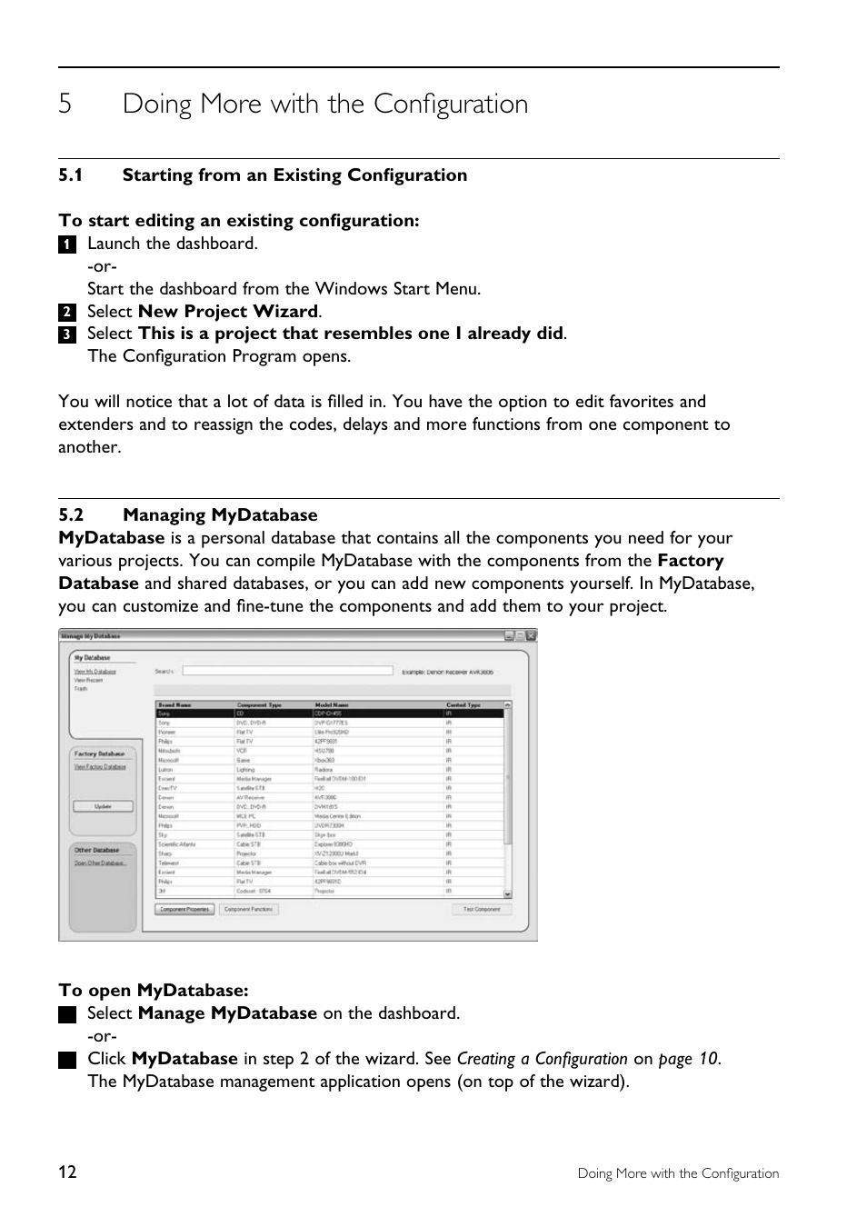 5doing more with the configuration | Philips TSU9200-37 User Manual | Page 12 / 48