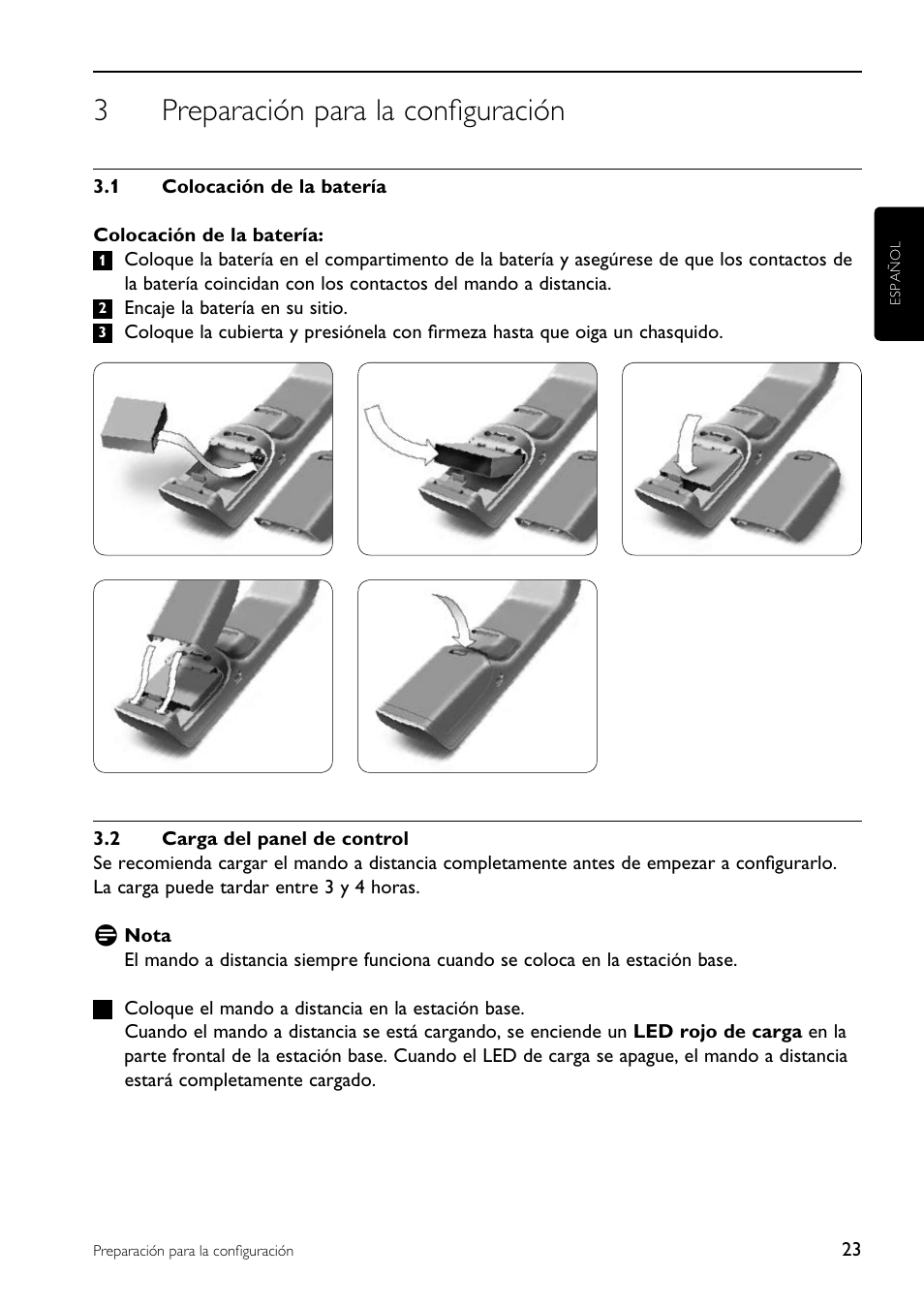 3preparación para la configuración | Philips TSU9200-37 User Manual | Page 23 / 48