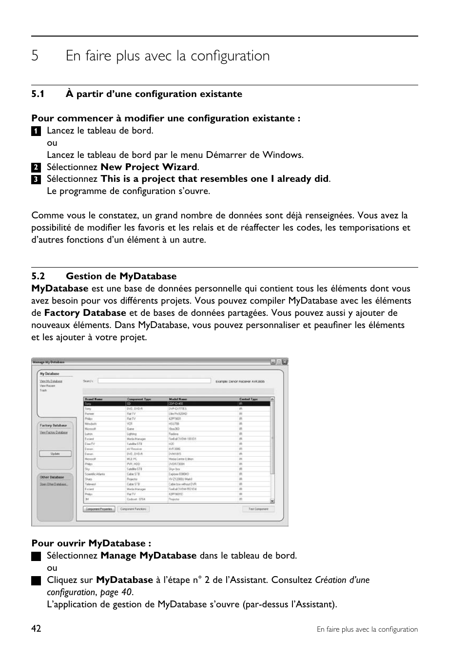 5en faire plus avec la configuration | Philips TSU9200-37 User Manual | Page 42 / 48