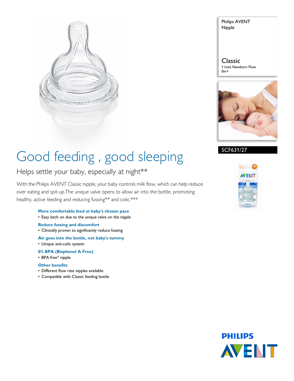 Philips SCF631-27 User Manual | 2 pages