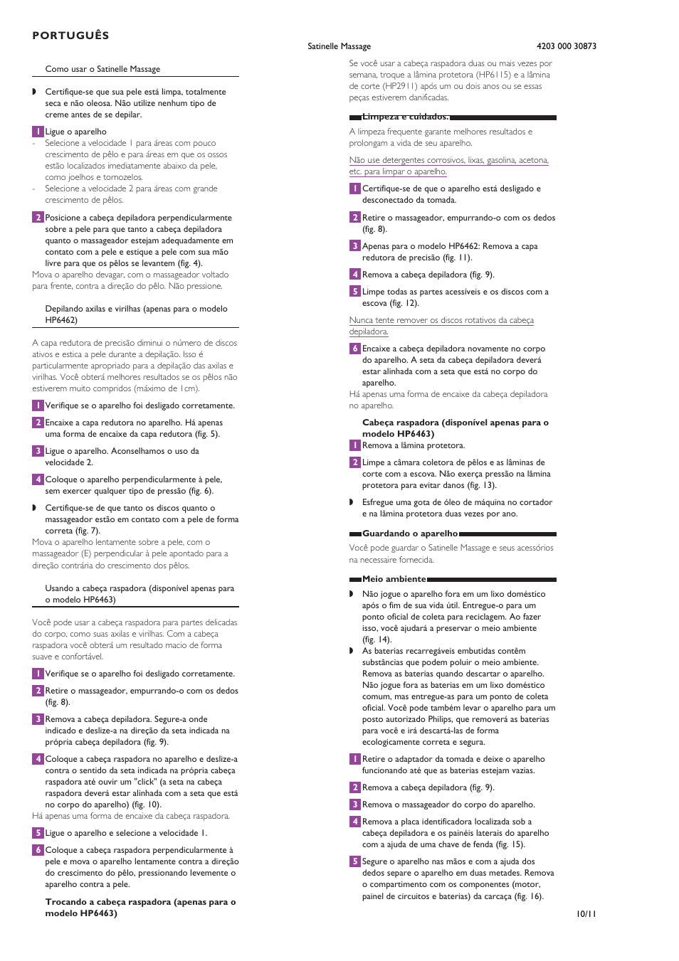 Philips HP6461-00 User Manual | Page 10 / 11