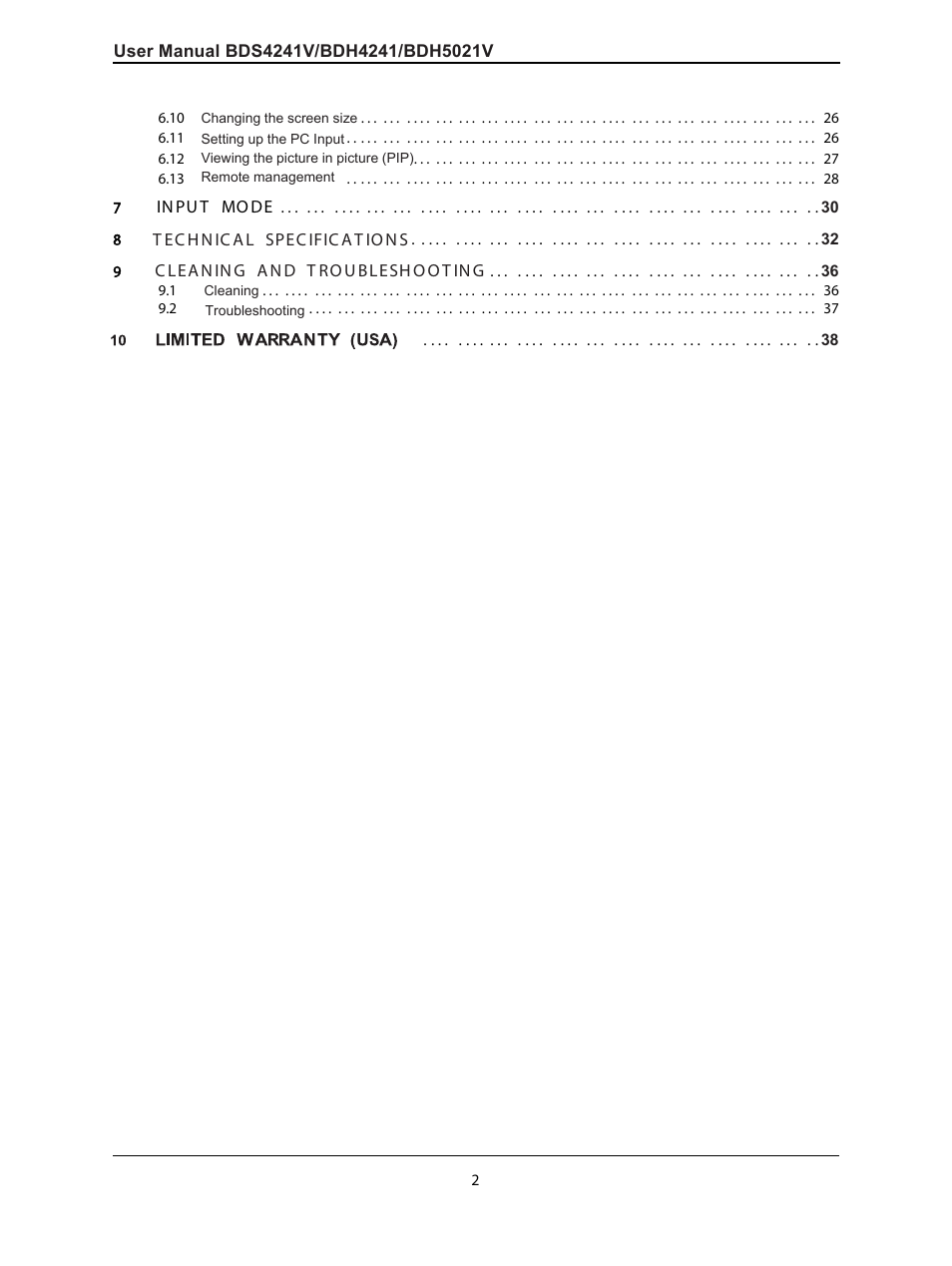 Philips BDH5021V-27B User Manual | Page 3 / 41