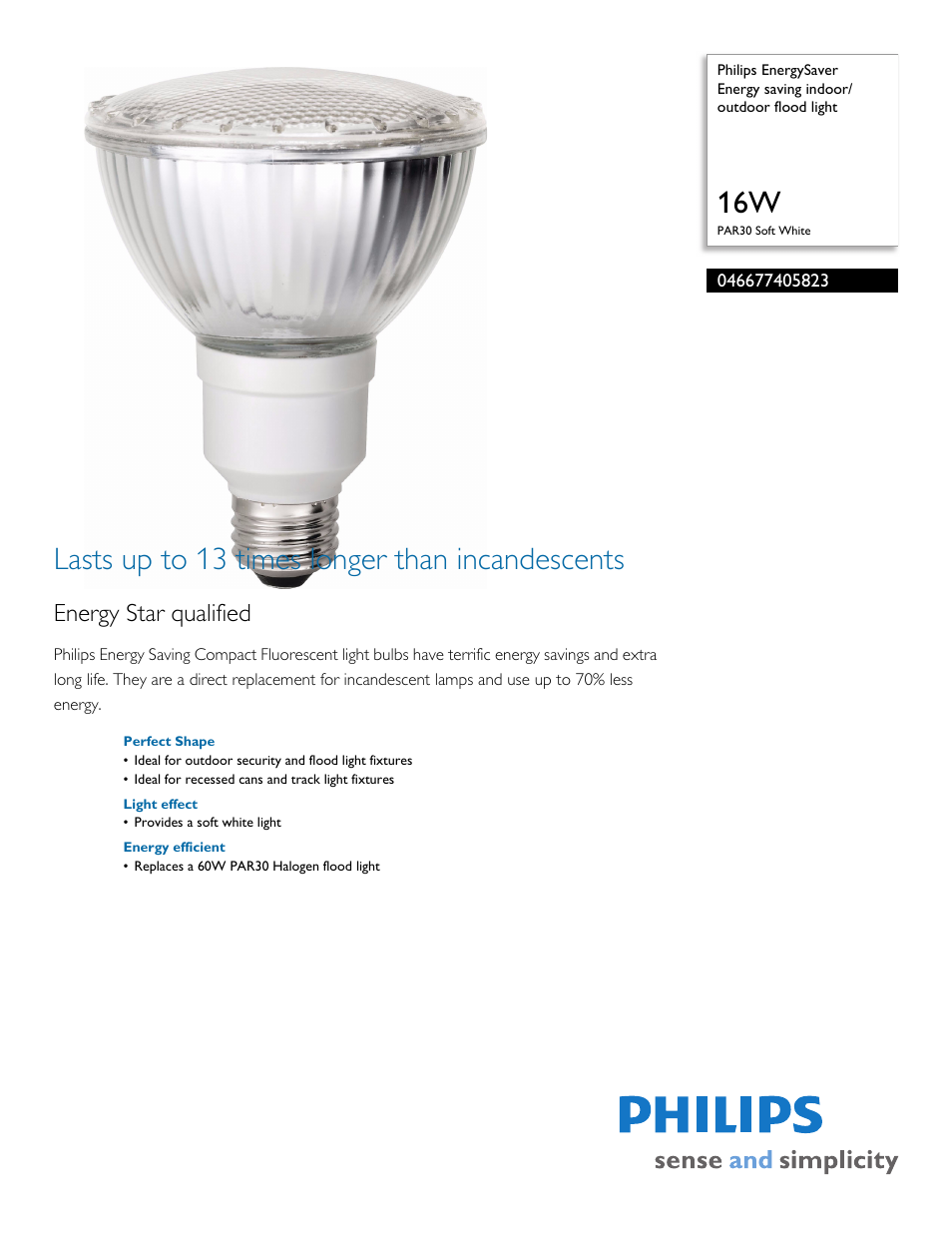 Philips 046677405823 User Manual | 2 pages