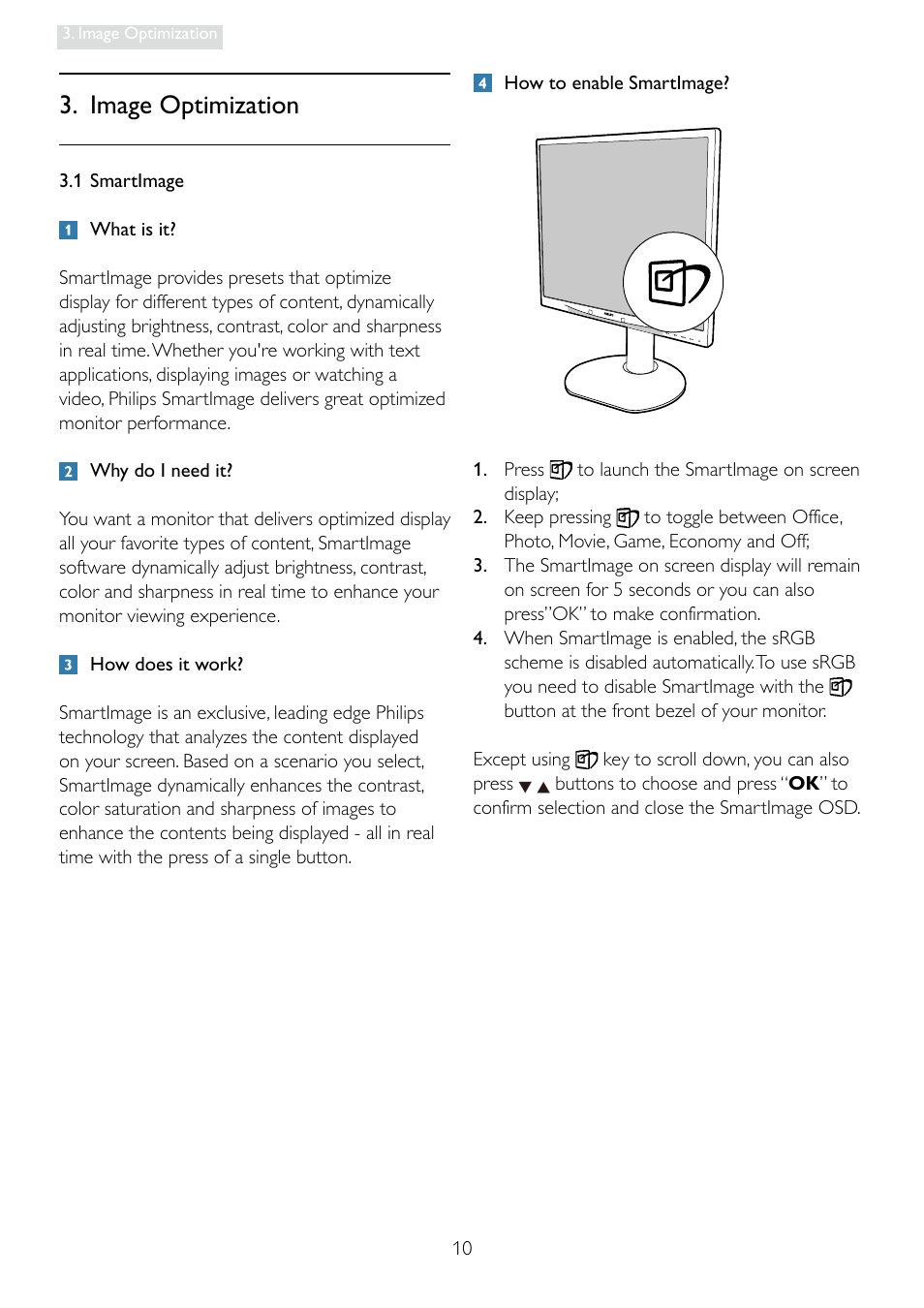 Image optimization | Philips 19B4LPCB-27 User Manual | Page 12 / 51