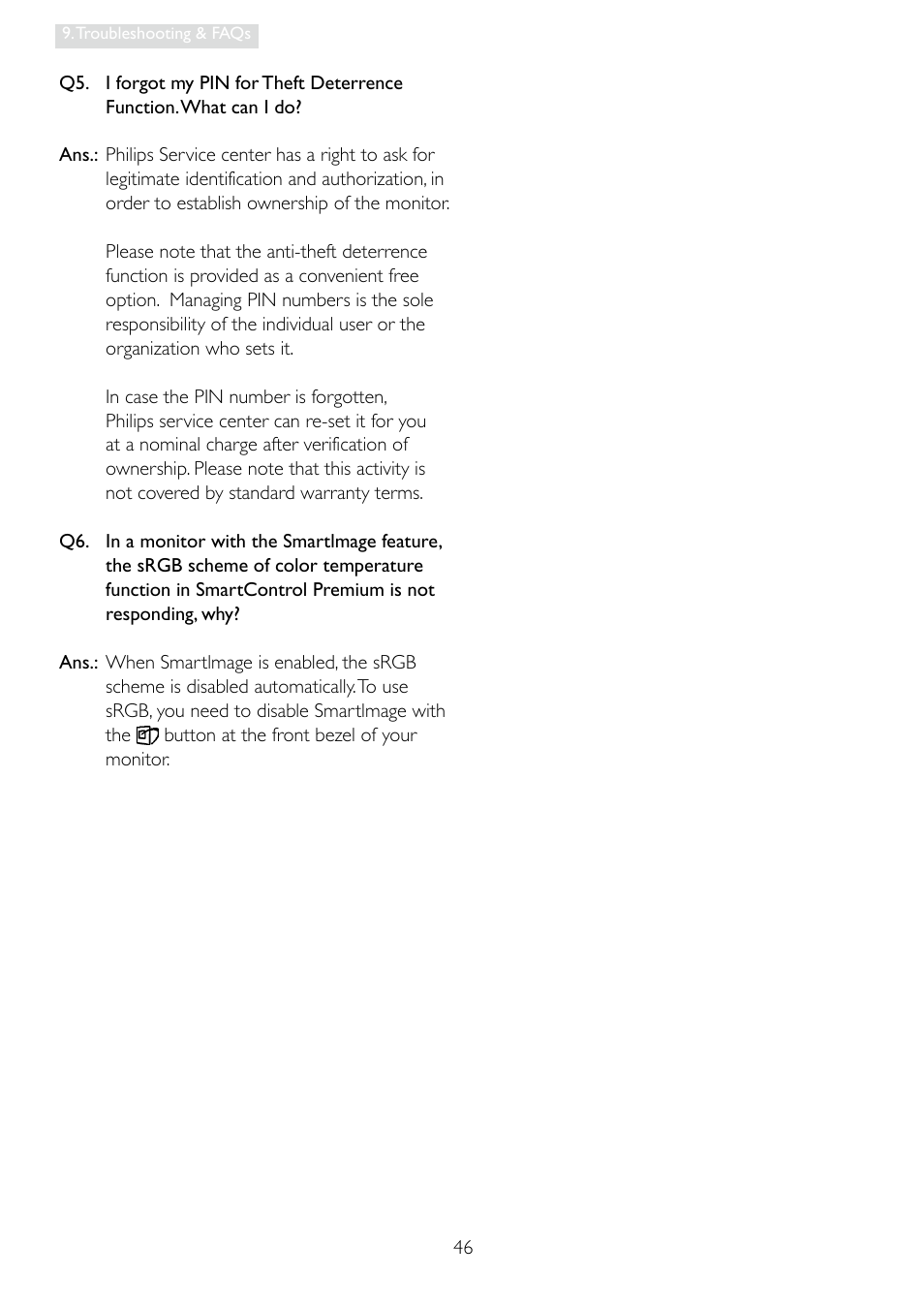 Philips 19B4LPCB-27 User Manual | Page 48 / 51