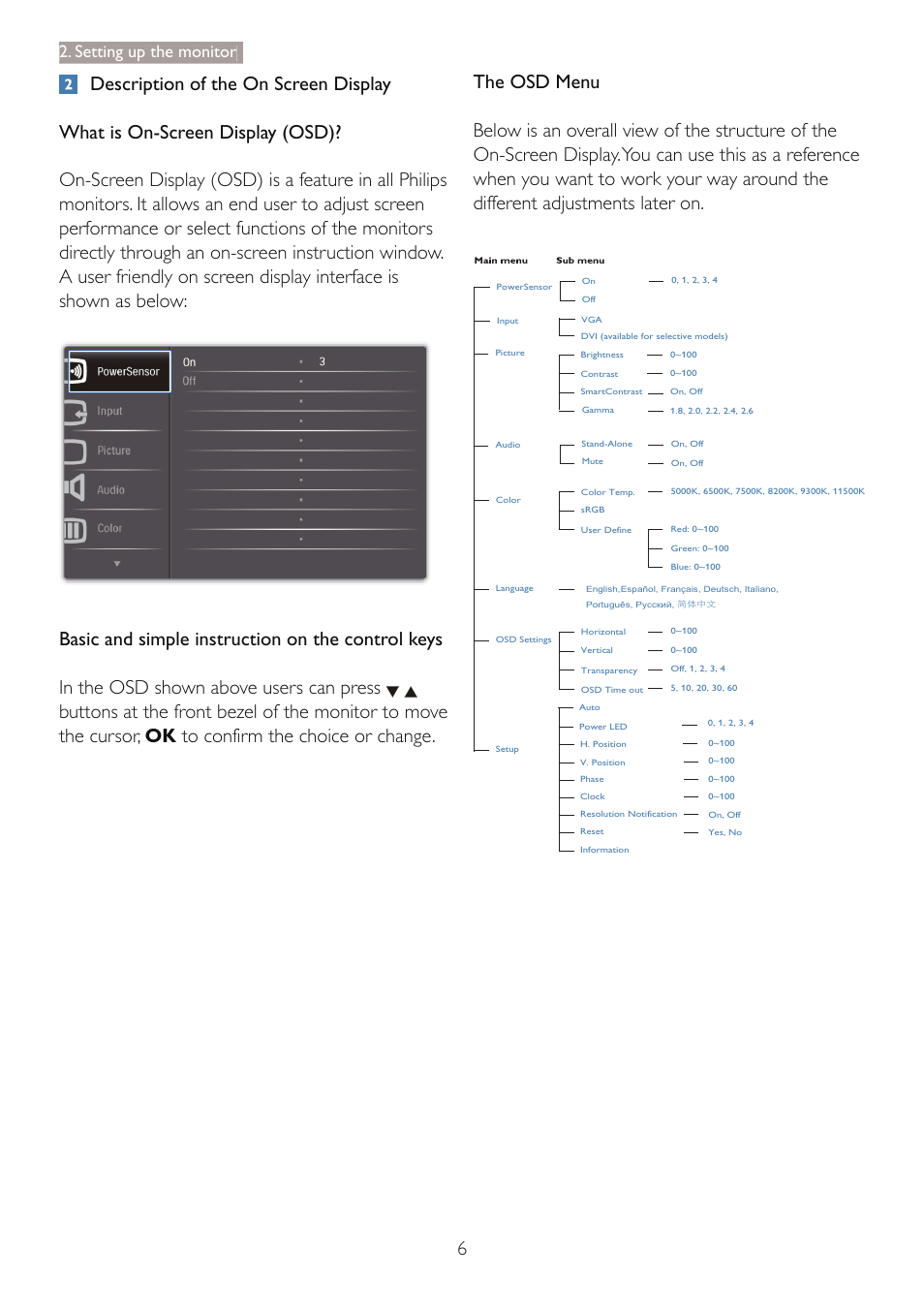Setting up the monitor | Philips 19B4LPCB-27 User Manual | Page 8 / 51