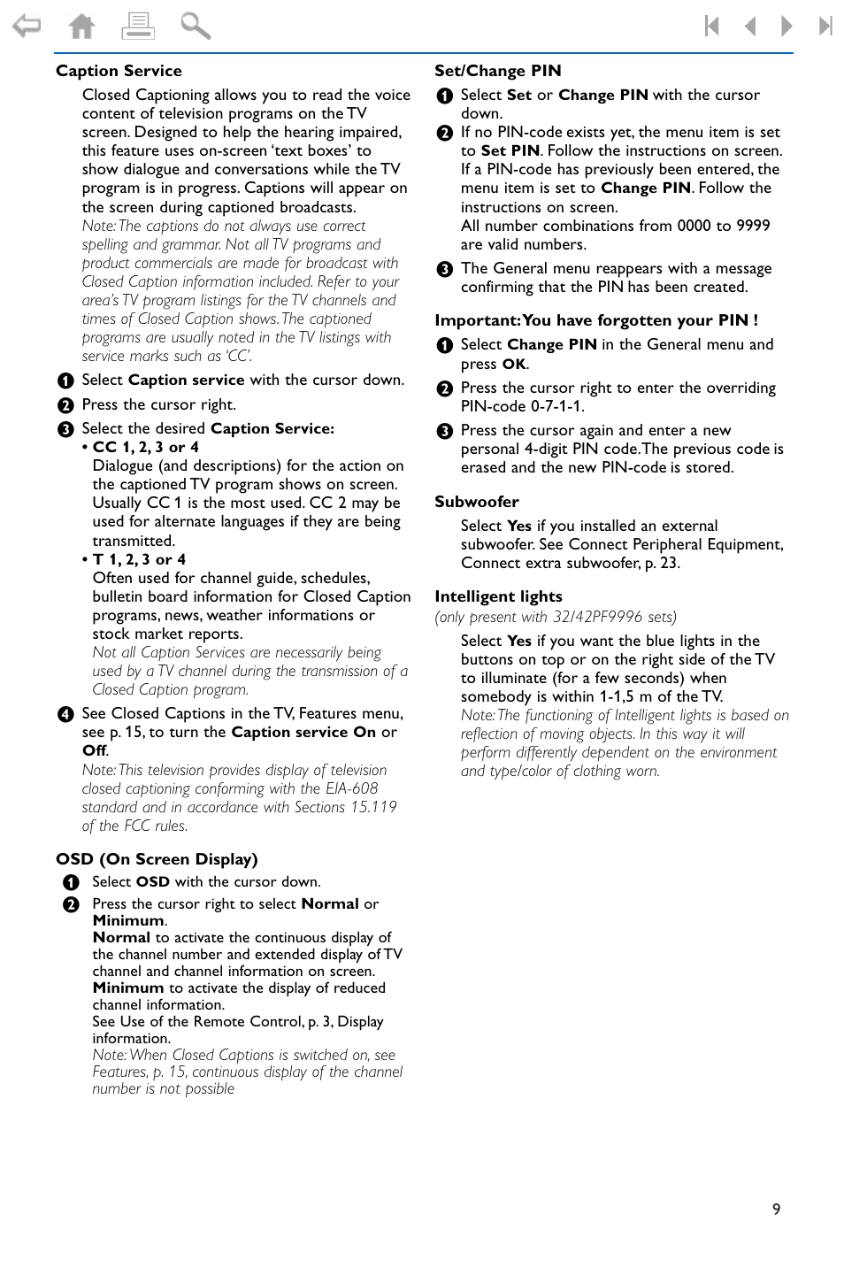 Philips 32PF9996-37 User Manual | Page 13 / 38