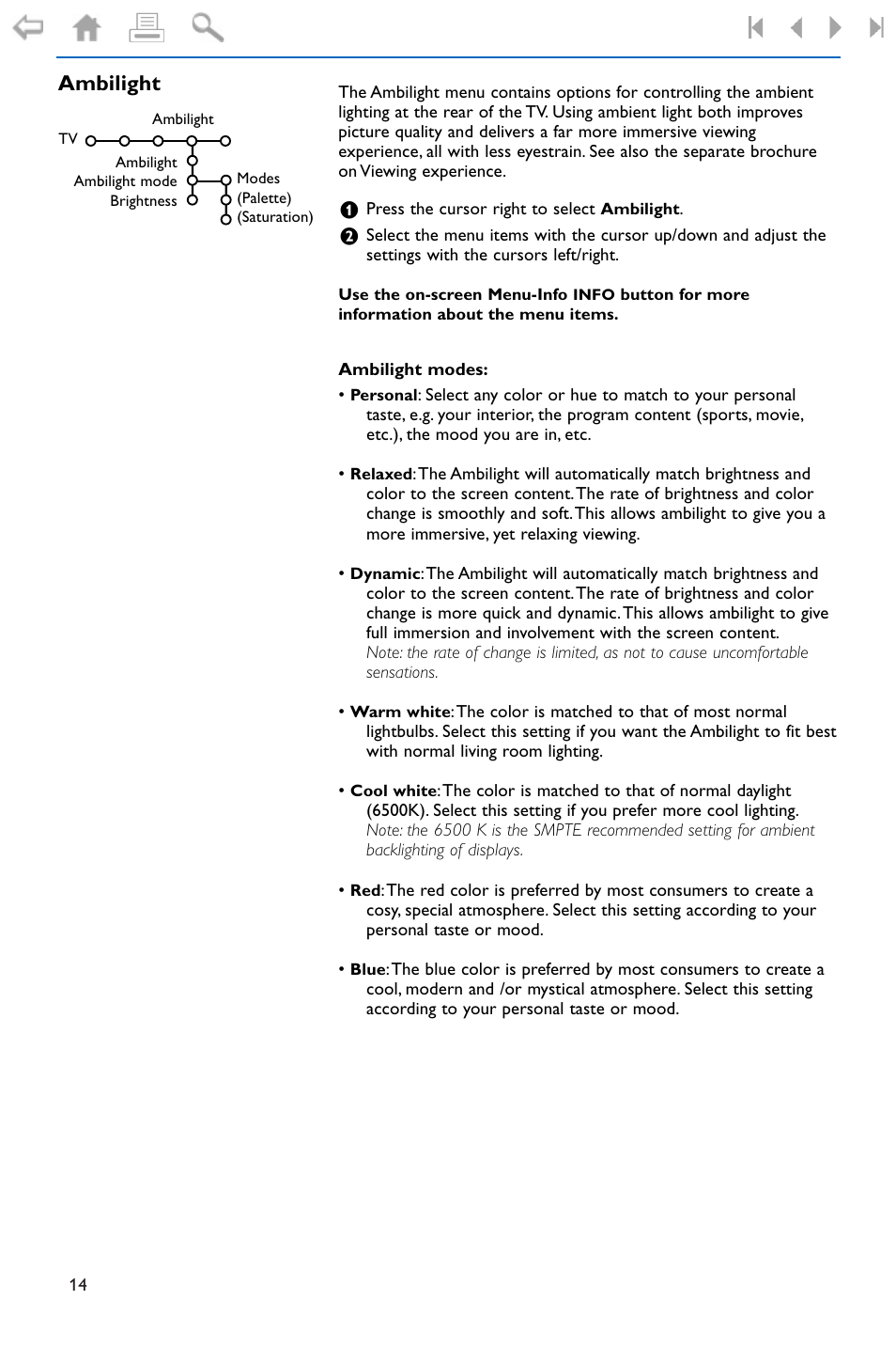 Ambilight | Philips 32PF9996-37 User Manual | Page 18 / 38