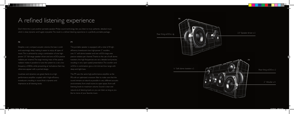 A refi ned listening experience | Philips P9SLV-37 User Manual | Page 5 / 7