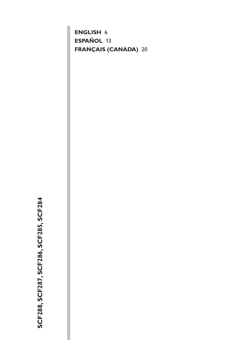 Table of content | Philips SCF286-05 User Manual | Page 5 / 32