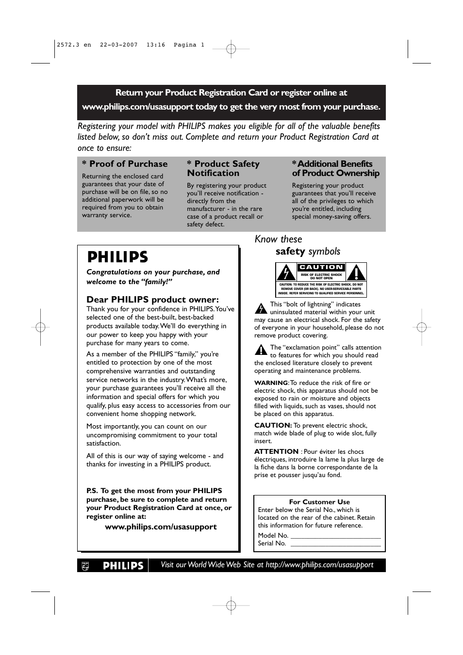 Philips 63PF9631D-37B User Manual | 70 pages