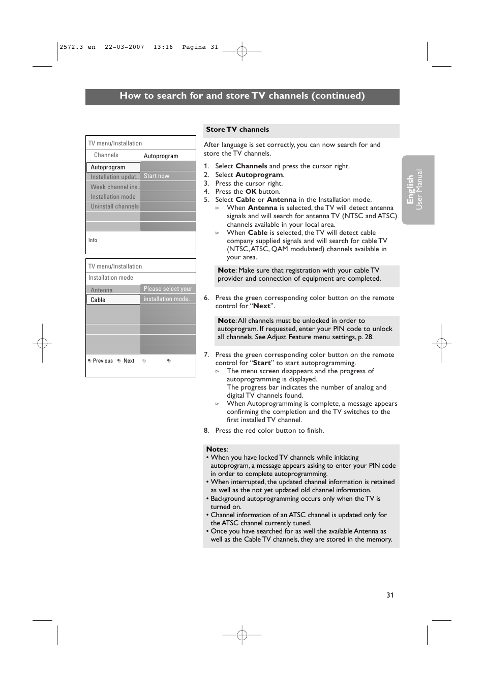 English | Philips 63PF9631D-37B User Manual | Page 33 / 70