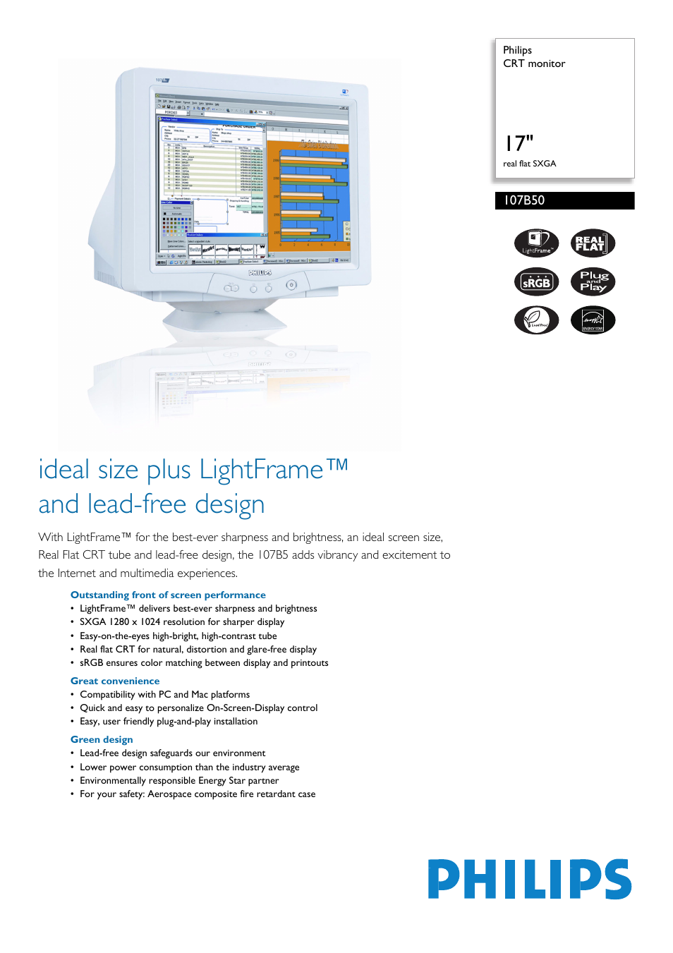 Philips 107B50-74 User Manual | 2 pages