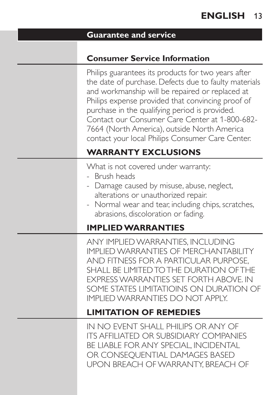 Philips HX6511-02 User Manual | Page 13 / 16