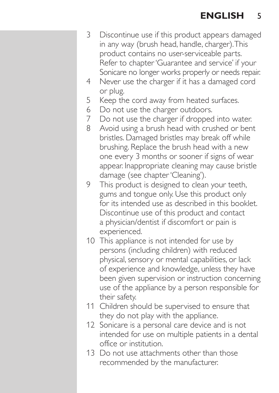 Philips HX6511-02 User Manual | Page 5 / 16