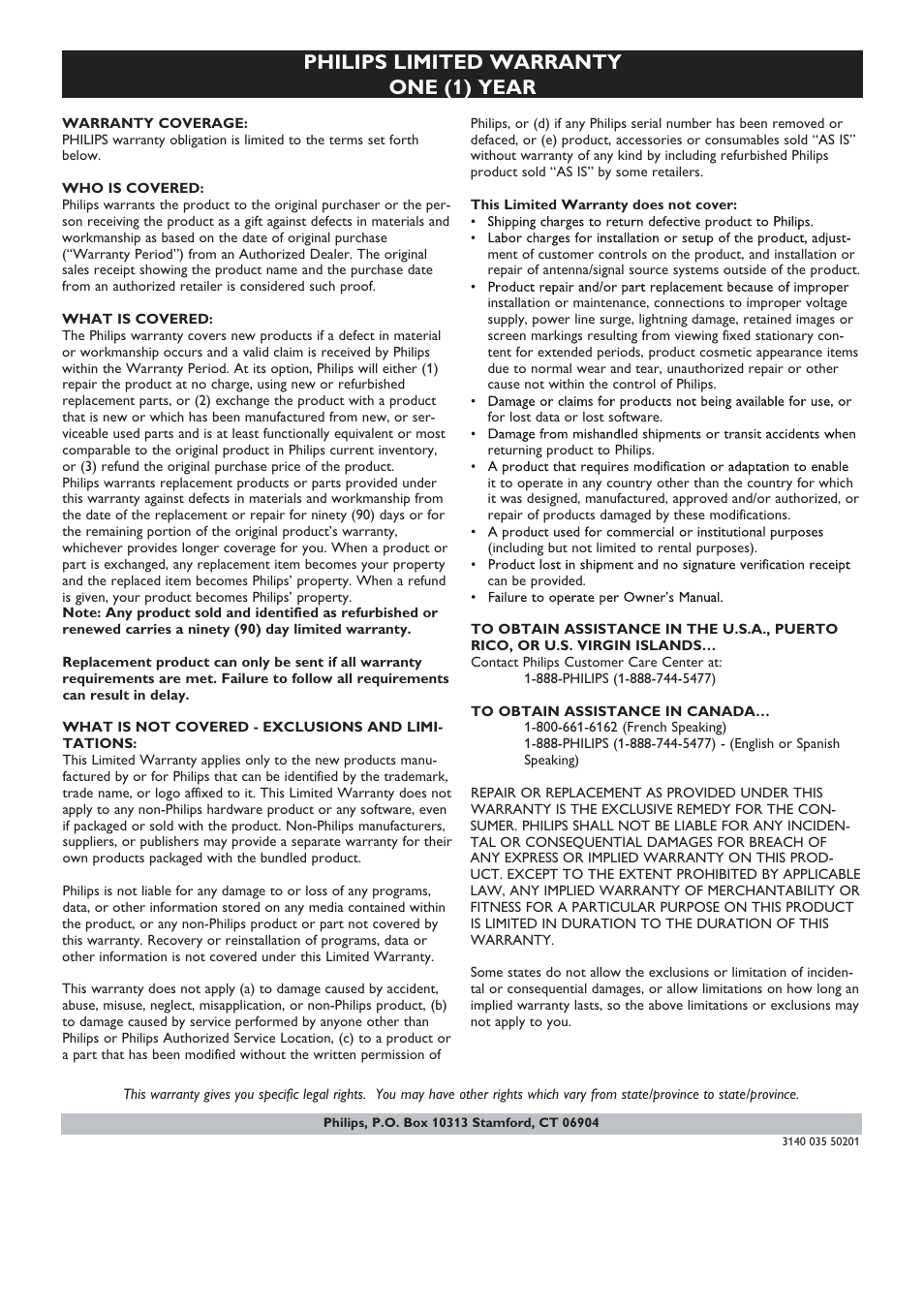 Philips M100D-37 User Manual | Page 19 / 53