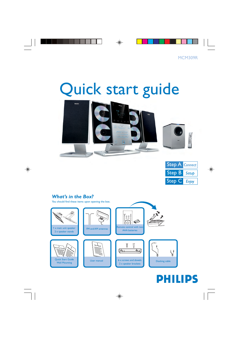 Philips MCM309R-37B User Manual | 4 pages