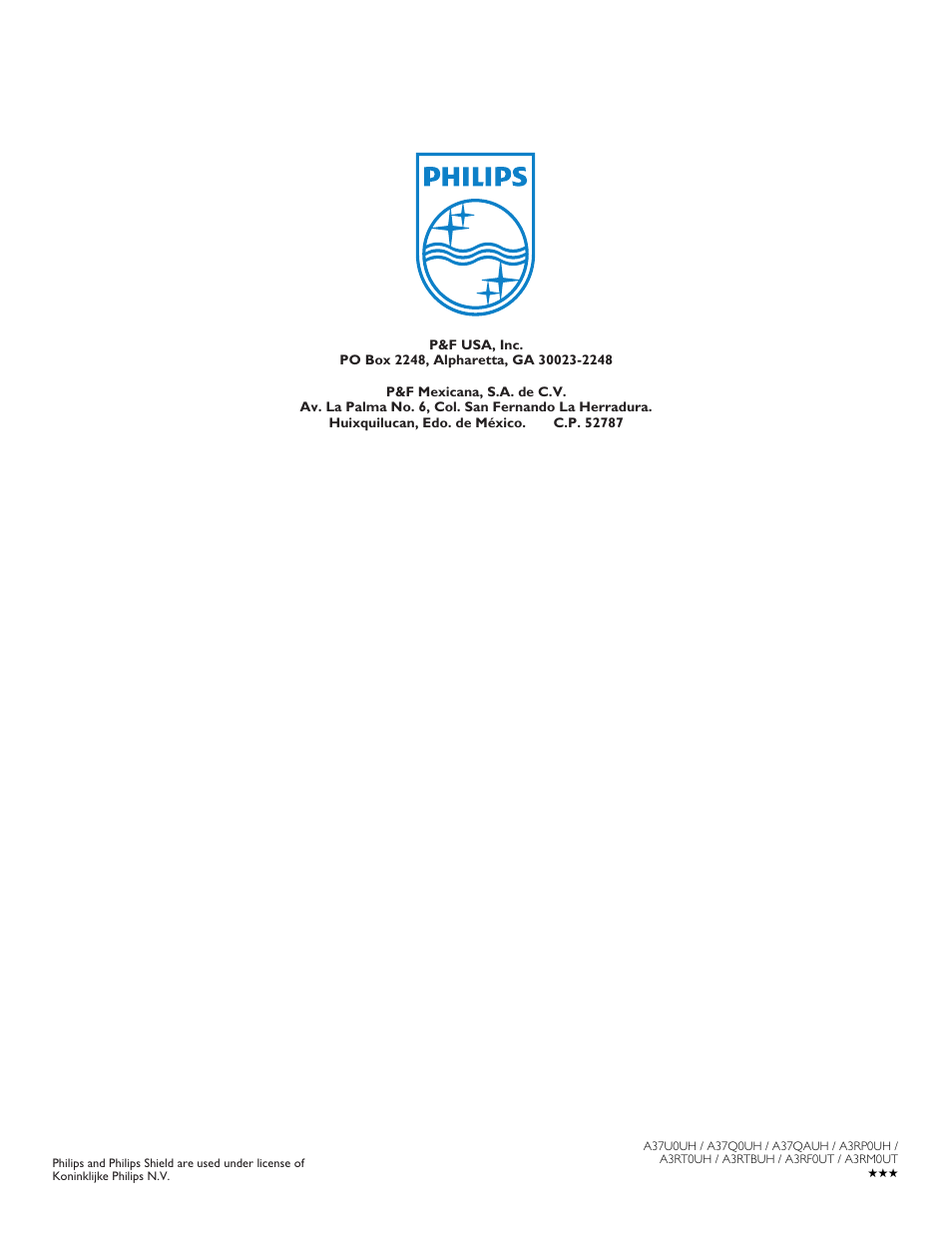 Philips 2000 series LED-LCD TV 39PFL2908 39" class-po User Manual | Page 56 / 56