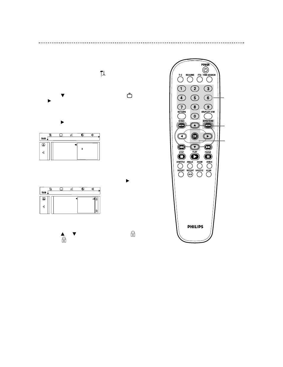 Access control (cont’d) 31 | Philips DVDQ50AT99 User Manual | Page 31 / 60