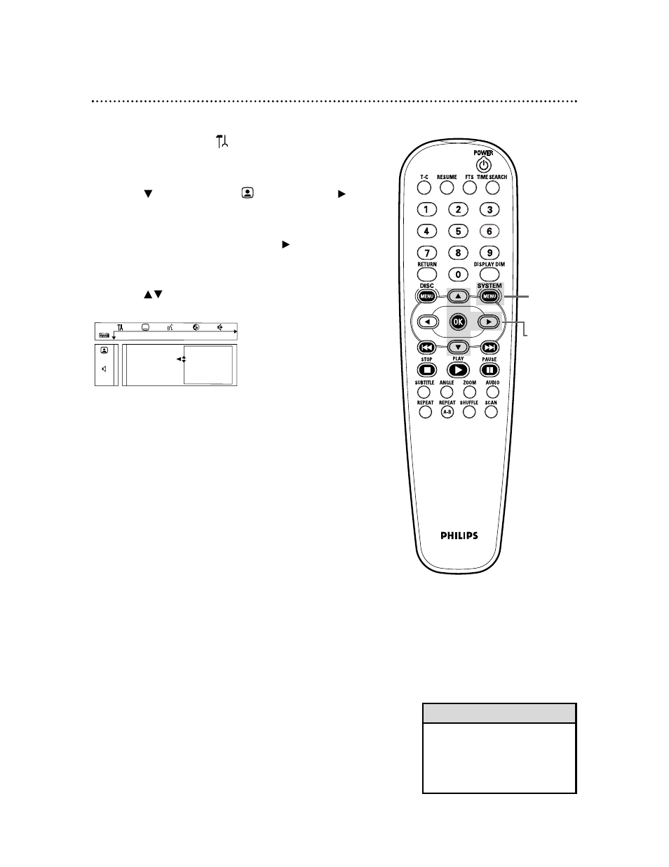 Tv shape 43 | Philips DVDQ50AT99 User Manual | Page 43 / 60