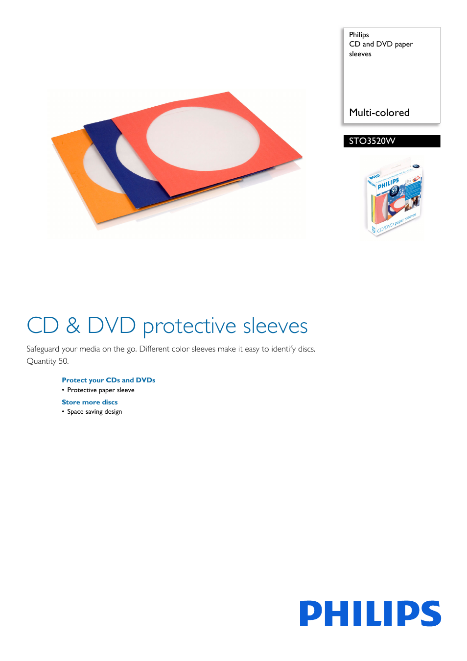 Philips STO3520W-27 User Manual | 2 pages