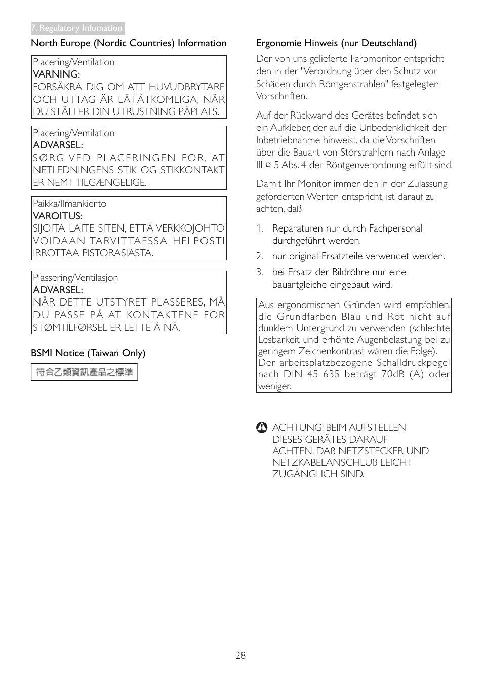 Philips LED monitor 247E3LPHSU E-line 23.6" - 59.9 cm with PowerSensor User Manual | Page 30 / 42