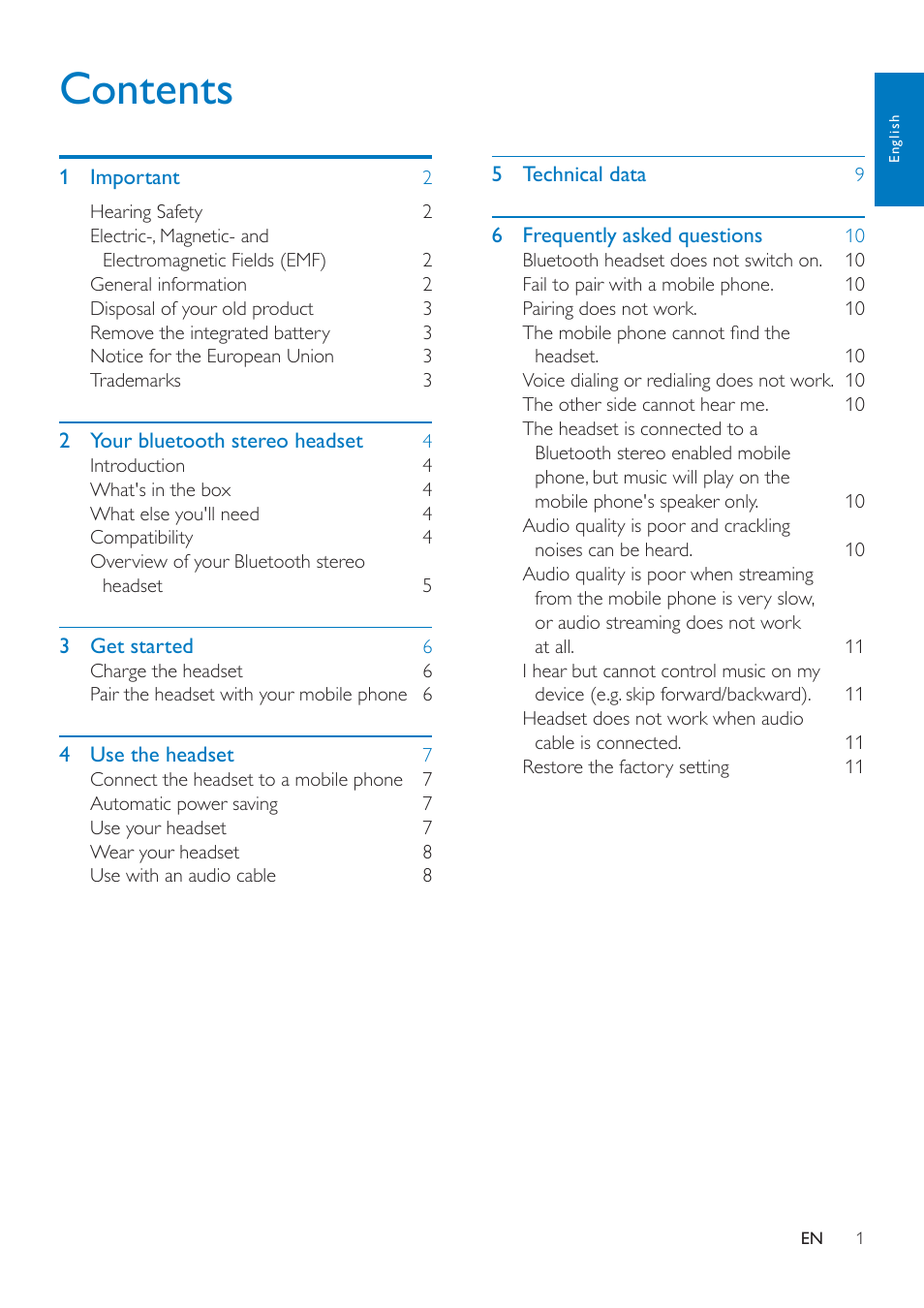 Philips SHB7000-00 User Manual | Page 3 / 14