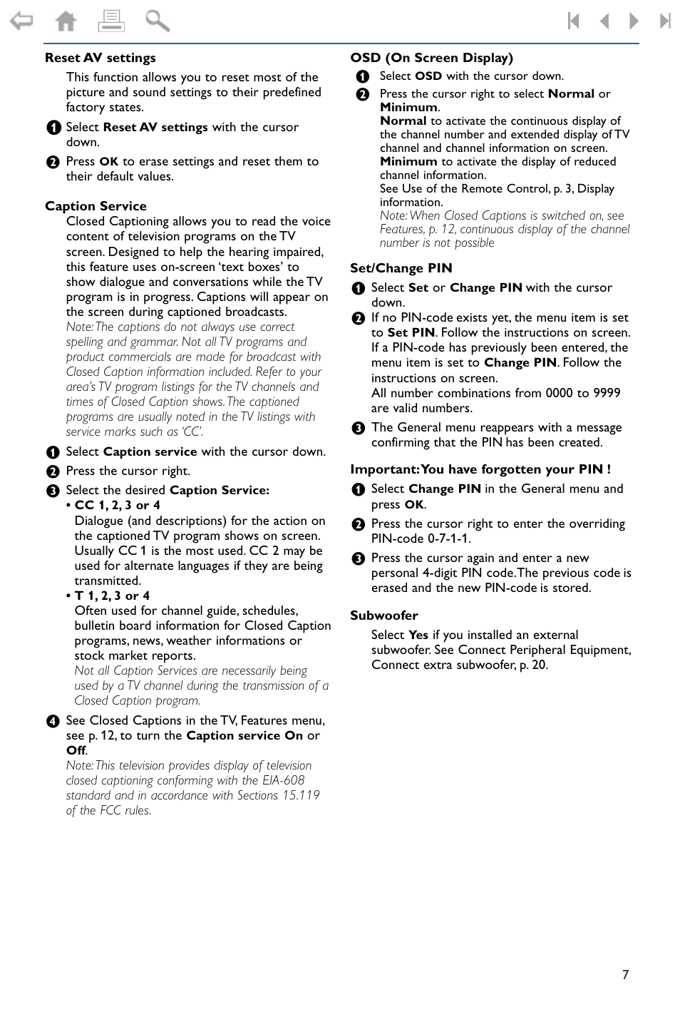 Philips widescreen flat TV 50PF9956 127 cm 50" plasma Progressive Scan User Manual | Page 11 / 36