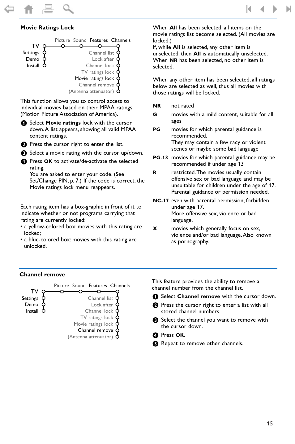 Philips widescreen flat TV 50PF9956 127 cm 50" plasma Progressive Scan User Manual | Page 19 / 36