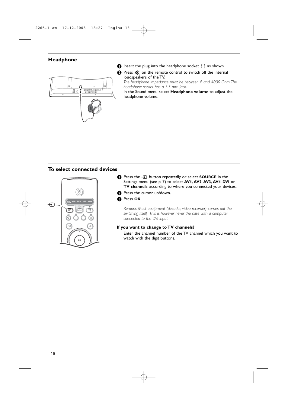 Headphone | Philips 42PF9936-37B User Manual | Page 22 / 34