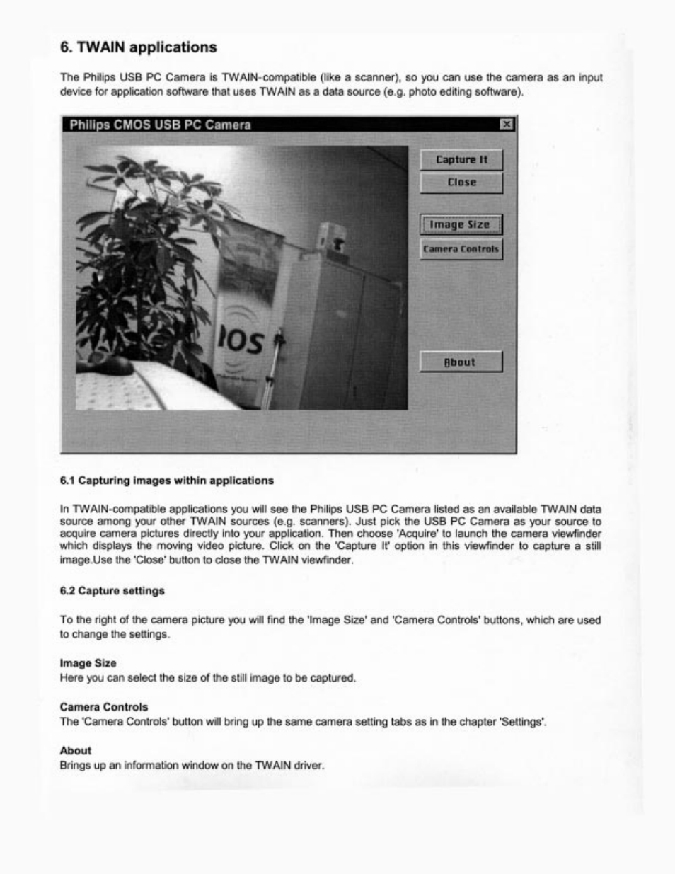 6» twain apphcations | Philips PCVC665K User Manual | Page 12 / 25