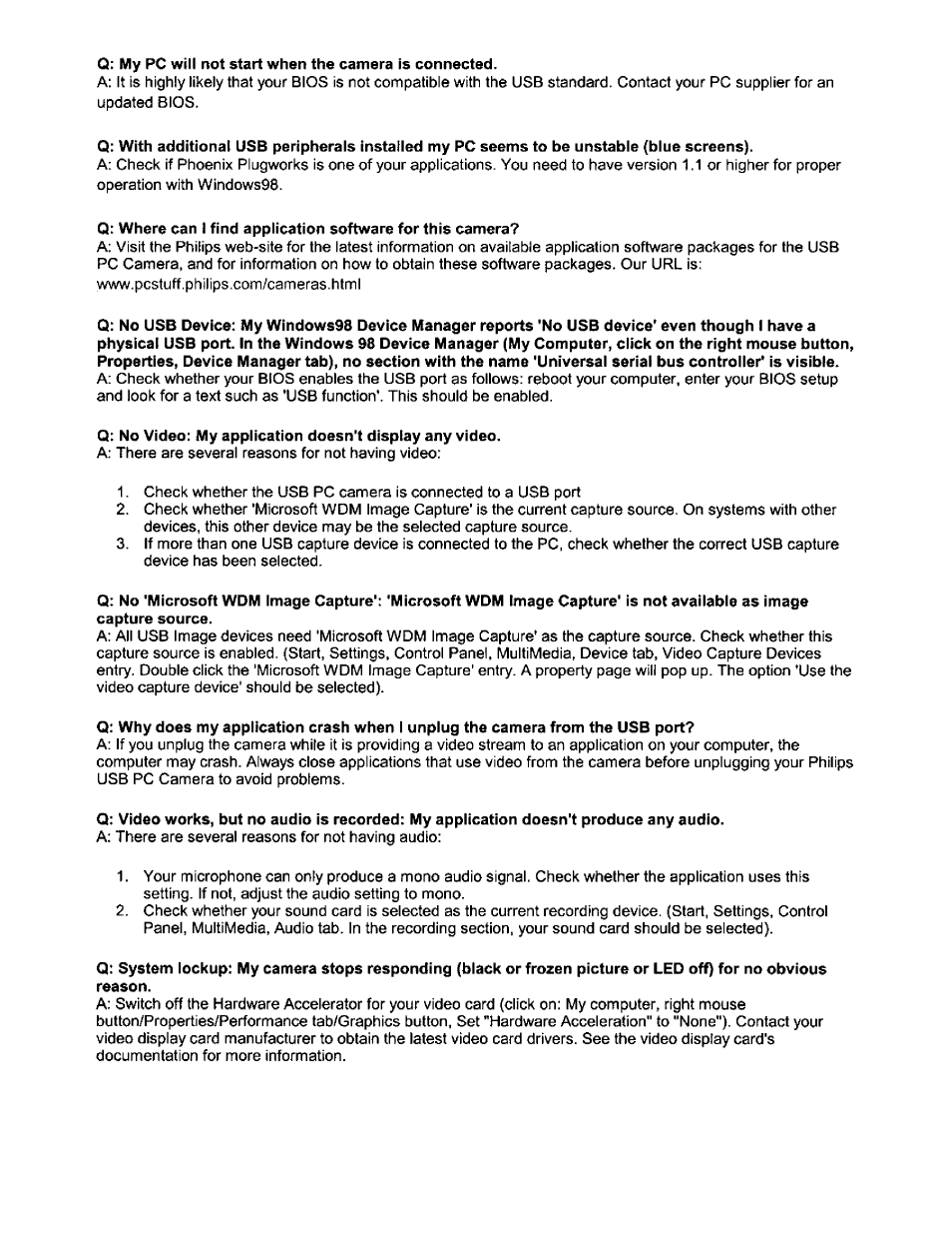 Philips PCVC665K User Manual | Page 15 / 25