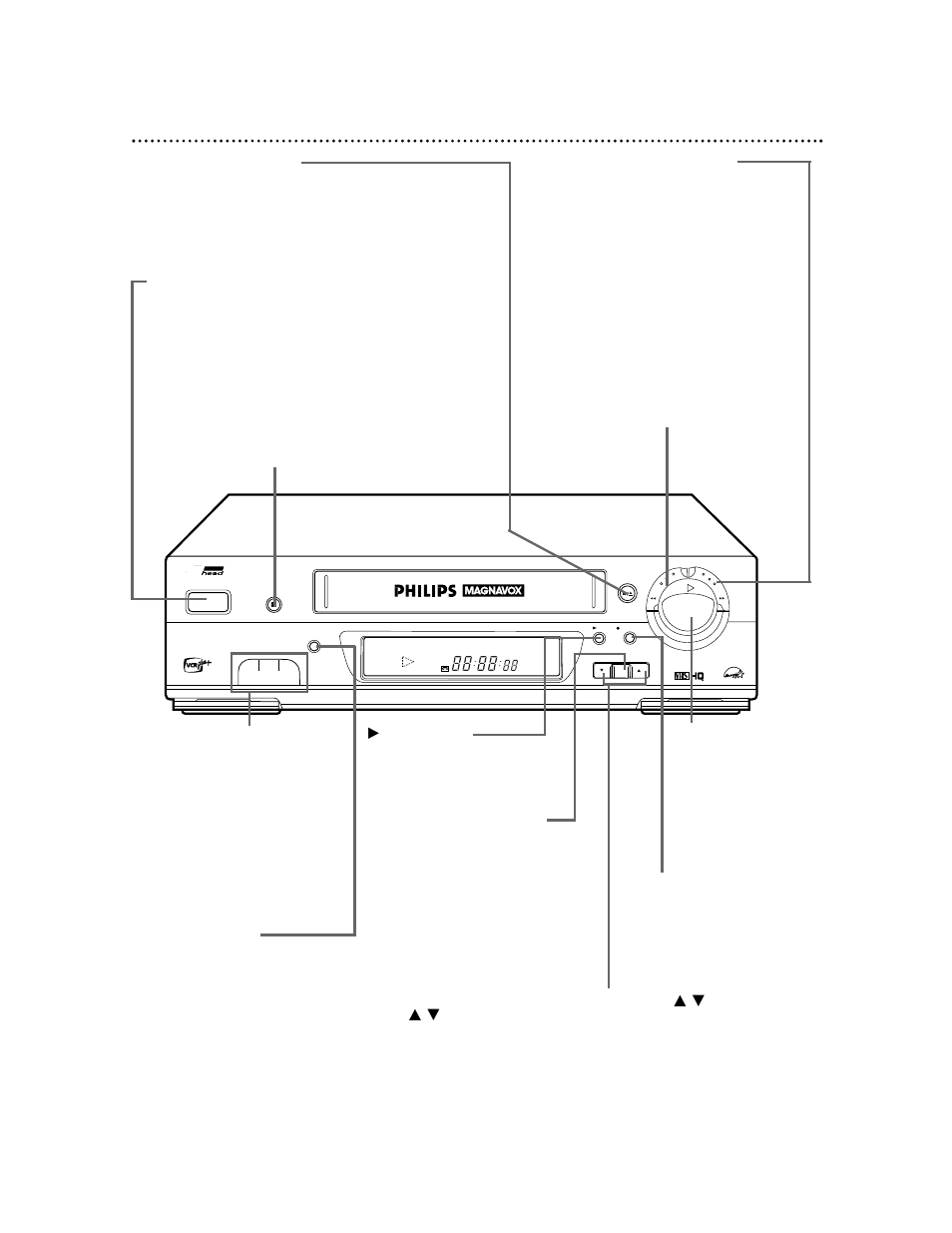 Front panel 23 | Philips VRA651AT99 User Manual | Page 23 / 60