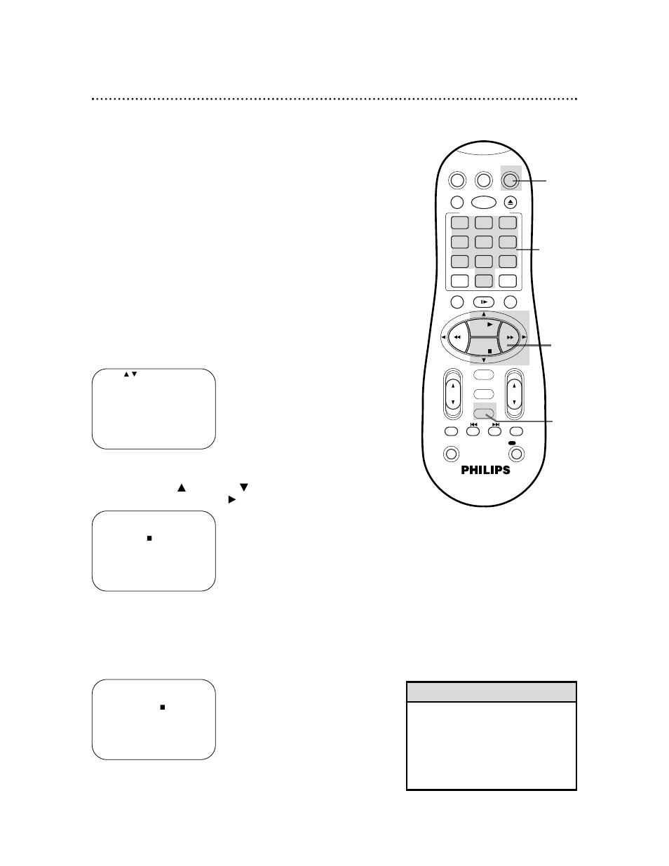 Helpful hint | Philips VRA651AT99 User Manual | Page 34 / 60