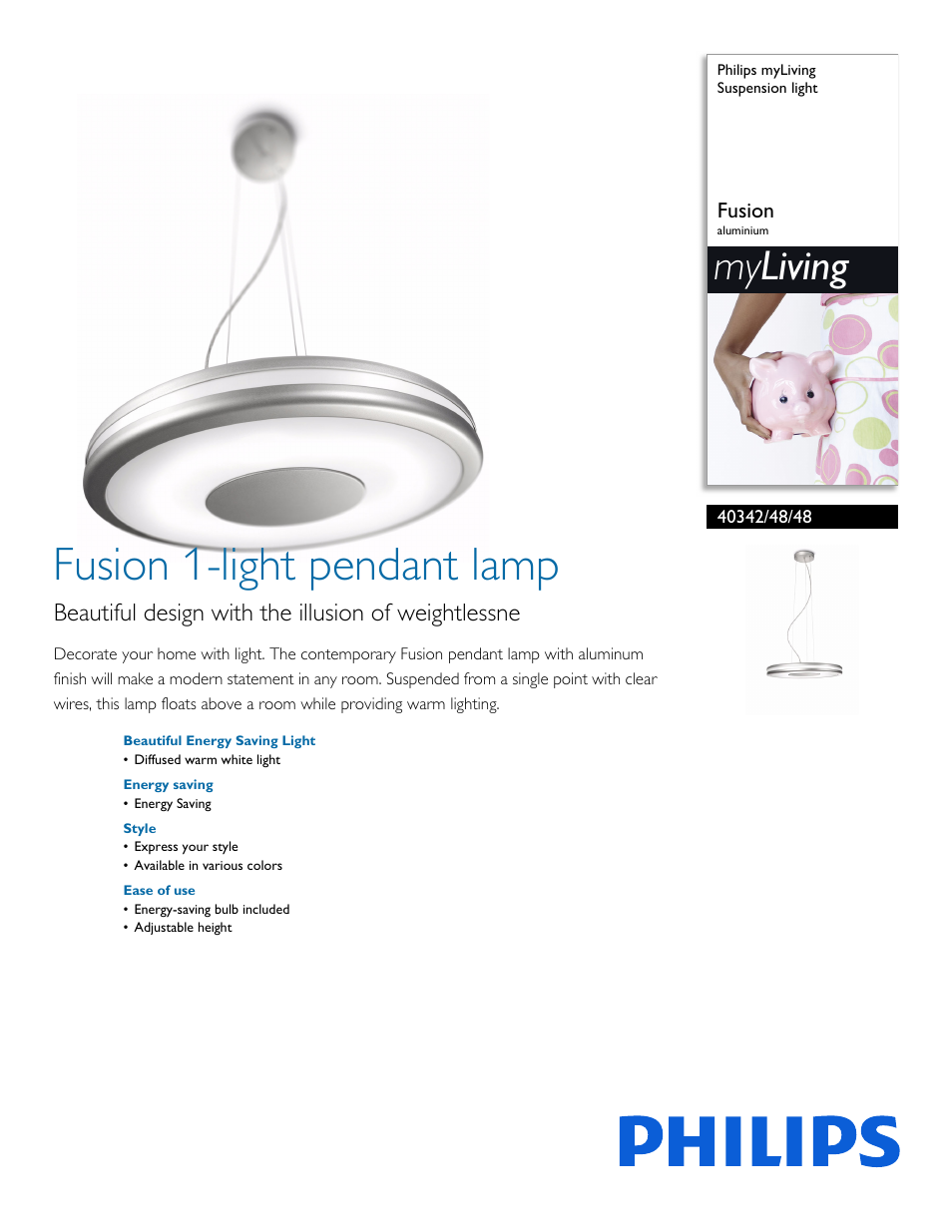 Philips 403424848 User Manual | 2 pages