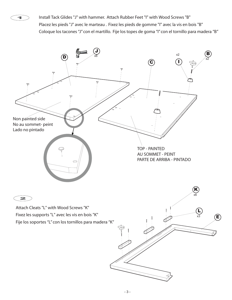 Philips 50 p3.pdf | Philips TV floor stand ST509126G User Manual | Page 3 / 8