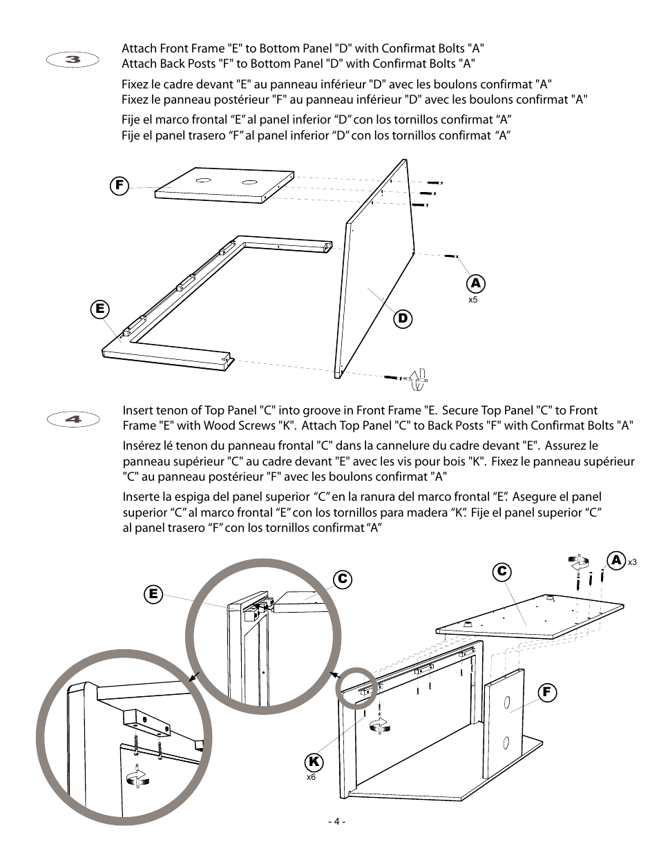 Philips 50 p4.pdf | Philips TV floor stand ST509126G User Manual | Page 4 / 8