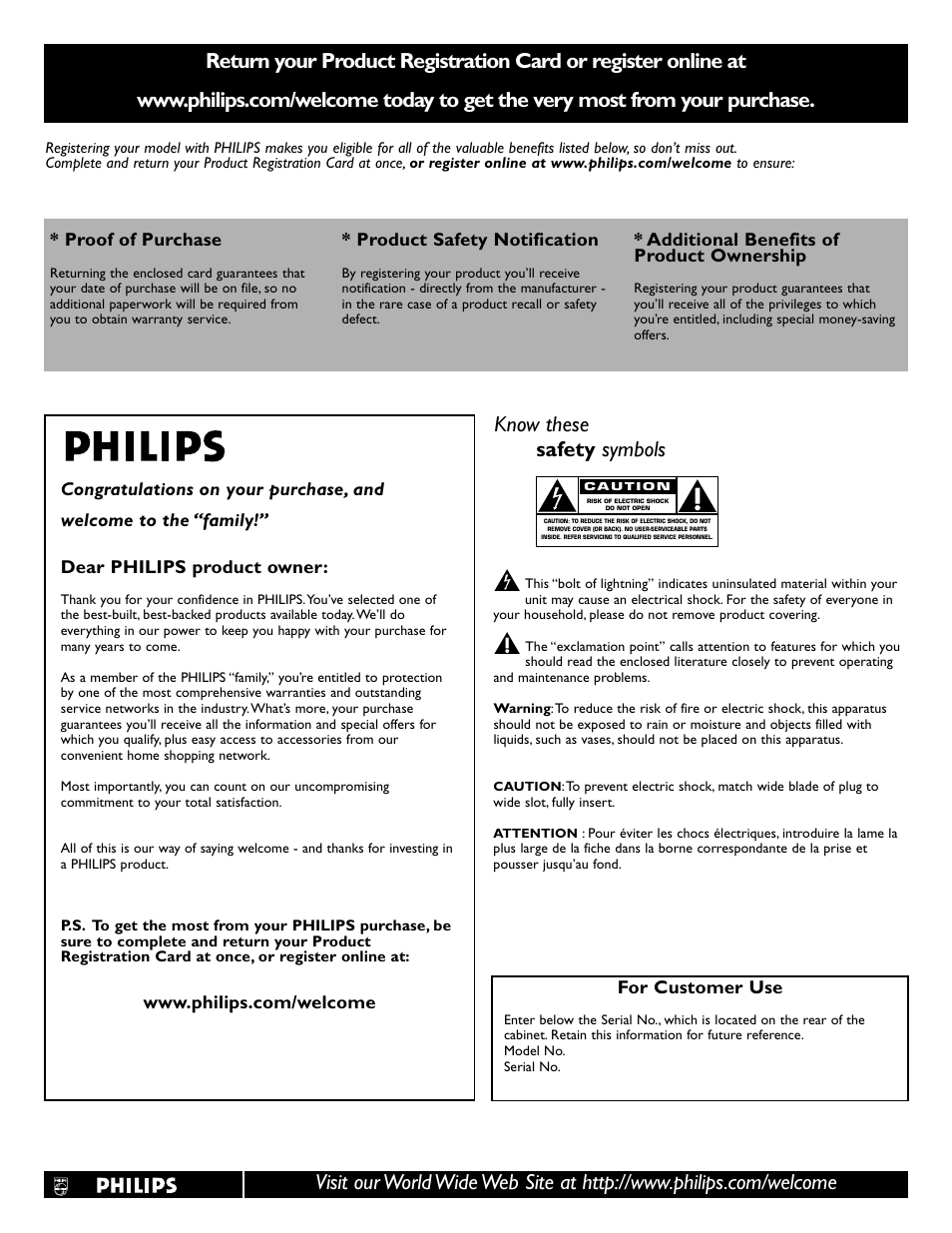 Philips flat HDTV 47PFL7432D 47" LCD integrated digital with Perfect Pixel HD Engine and Ambilight 2 channel User Manual | 40 pages